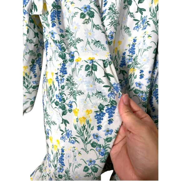 Janie and Jack Floral Print Ruffle Romper Size 6 - Picture 12 of 12
